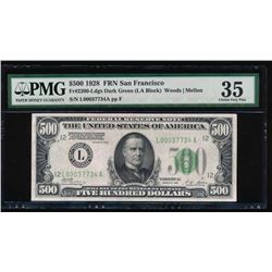 1928 $500 San Francisco Federal Reserve Note PMG 35