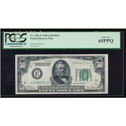 1928A $50 Richmond Federal Reserve Note PCGS 65PPQ