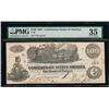 Image 1 : 1862 $100 Confederate States of America Note PMG 35