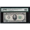 Image 1 : 1934B $20 Boston Federal Reserve Note PMG 66EPQ