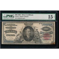 1891 $20 Silver Certificate PMG 15 NET