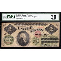 1862 $2 Legal Tender Note PMG 20