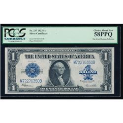 1923 $1 Silver Certificate PCGS 58PPQ