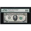 Image 1 : 1928 $20 San Francisco Federal Reserve Note PMG 64EPQ
