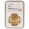 Image 1 : 1911-D $20 St Gaudens Double Eagle Gold Coin NGC MS64