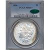 Image 1 : 1896 $1 Morgan Silver Dollar Coin PCGS MS66+ CAC