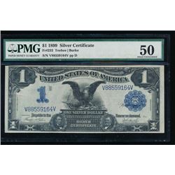 1899 $1 Black Eagle Silver Certificate PMG 50