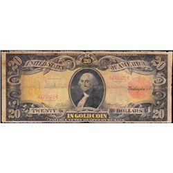 1905 $20 Technicolor Gold Certificate