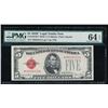 Image 1 : 1928F $5 Legal Tender Star Note PMG 64EPQ