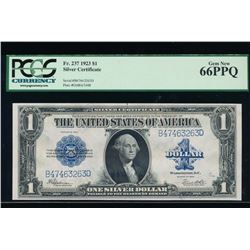 1923 $1 Silver Certificate PCGS 66PPQ