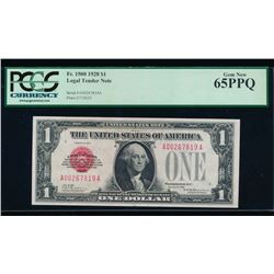 1928 $1 Legal Tender Note PCGS 65PPQ