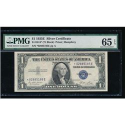 1935E $1 Silver Certificate Star Note PMG 65EPQ