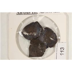 3-AD 1195-1203 ALEXIUS III CUPPED BYZANTINE COINS