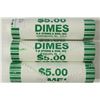 Image 1 : 3-$5 ROLLS OF 2009-D ROOSEVELT DIMES BRILLIANT UNC