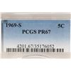 Image 3 : 1969-S JEFFERSON NICKEL PCGS PR67 NICE GOLDEN