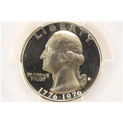 1976-S WASHINGTON QUARTER PCGS PR68 CAM