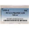 Image 3 : 1999-S SILVER ROOSEVELT DIME PCGS PR69 DCAM