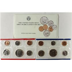 1989 US MINT SET (UNC) P/D (WITH ENVELOPE)