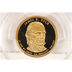 2009-S JAMES KNOX POLK DOLLAR PCGS PR69 DCAM