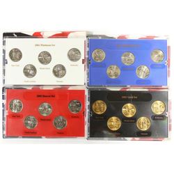 4-2001 US 50 STATE QUARTERS SETS WITH BOXES