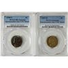 Image 1 : 2 PCGS SLABBED JEFFERSON NICKELS 1947-D UNC