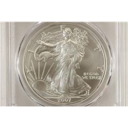 2007 AMERICAN SILVER EAGLE PCGS MS69