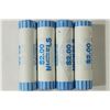 Image 1 : 4-$2 ROLLS OF 2011-P & D JEFFERSON NICKELS
