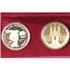 Image 1 : 1983 & 1984 US OLYMPIC 2 SILVER DOLLAR PF SET