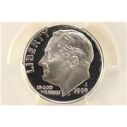 1999-S SILVER ROOSEVELT DIME PCGS PR69 DCAM