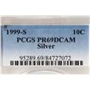 Image 3 : 1999-S SILVER ROOSEVELT DIME PCGS PR69 DCAM
