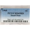 Image 3 : 1960 SMALL DATE LINCOLN CENT PCGS MS65RD