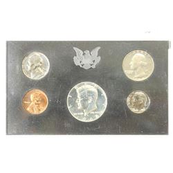 1968 US PROOF SET WITHOUT BOX, 40% SILVER JFK HALF