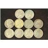 Image 1 : 10 ASSORTED 35% SILVER JEFFERSON WAR NICKELS
