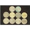 Image 2 : 10 ASSORTED 35% SILVER JEFFERSON WAR NICKELS