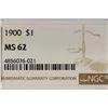 Image 3 : 1900 MORGAN SILVER DOLLAR NGC MS62