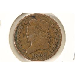 1828 US HALF CENT VERY GOOD 13 STARS