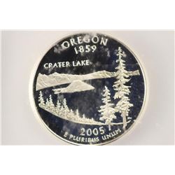 2005-S SILVER OREGON QUARTER ICG PR70 DCAM