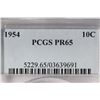 Image 3 : 1954 SILVER ROOSEVELT DIME PCGS PR65