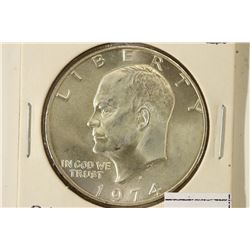 1974-S IKE SILVER DOLLAR BRILLIANT UNC