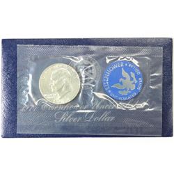 1974-S  IKE SILVER DOLLAR UNCIRCULATED (BLUE PACK)