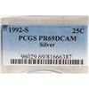 Image 3 : 1992-S WASHINGTON SILVER QUARTER PCGS PR69 DCAM