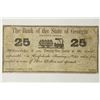 Image 1 : 1862 THE BANK OF THE STATE OF GEORGIA 25 CENT