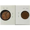 Image 2 : 2-OFF CENTER LINCOLN CENTS ONE WITH FULL DATE