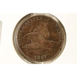 1857 FLYING EAGLE CENT VERY GOOD