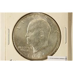 1971-S IKE SILVER DOLLAR BRILLIANT UNC