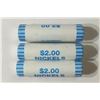 Image 1 : 3-$2 ROLLS OF 2010-D JEFFERSON NICKELS