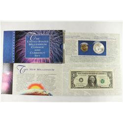 2000 US MILLENNIUM COINAGE & CURRENCY SET