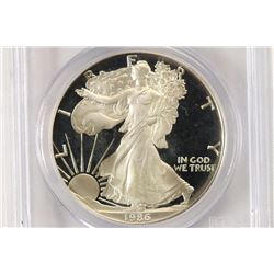 1986-S AMERICAN SILVER EAGLE PCGS PR69 DCAM