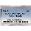 Image 3 : 1986-S AMERICAN SILVER EAGLE PCGS PR69 DCAM