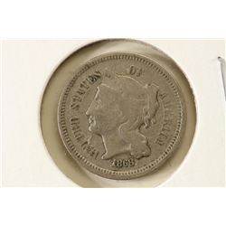 1868 THREE CENT PIECE (NICKEL)